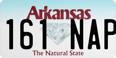 AR license plate 161NAP