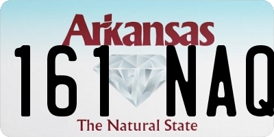 AR license plate 161NAQ