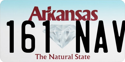 AR license plate 161NAV