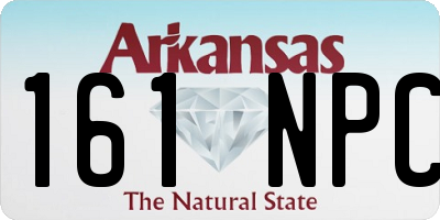 AR license plate 161NPC