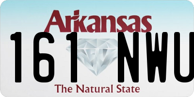 AR license plate 161NWU