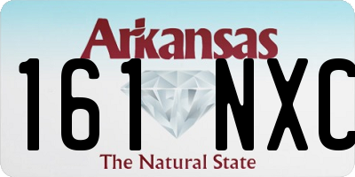 AR license plate 161NXC