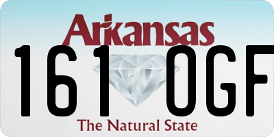 AR license plate 161OGF