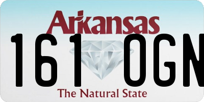 AR license plate 161OGN