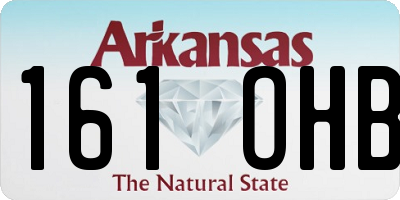 AR license plate 161OHB