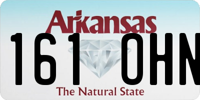 AR license plate 161OHN