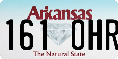 AR license plate 161OHR