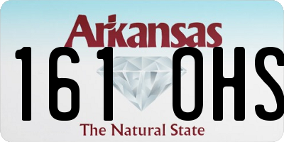 AR license plate 161OHS