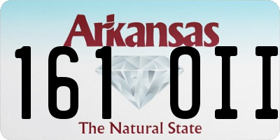 AR license plate 161OII
