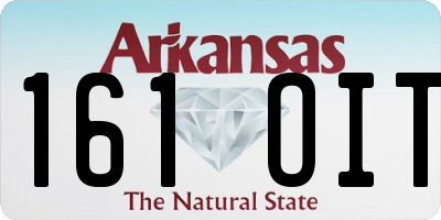 AR license plate 161OIT