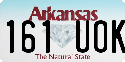AR license plate 161UOK