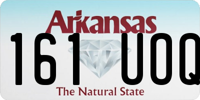 AR license plate 161UOQ