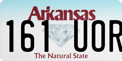 AR license plate 161UOR