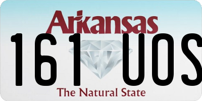 AR license plate 161UOS