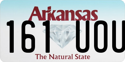 AR license plate 161UOU