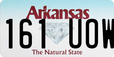 AR license plate 161UOW