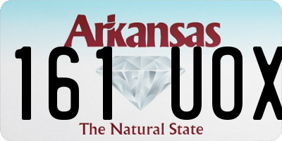 AR license plate 161UOX