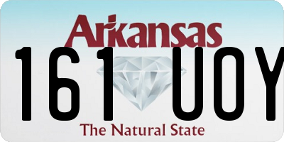 AR license plate 161UOY