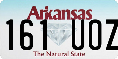 AR license plate 161UOZ