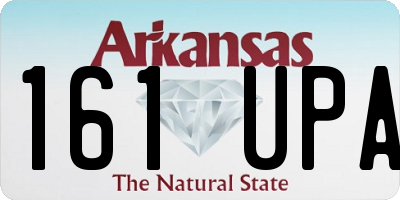AR license plate 161UPA