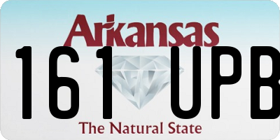 AR license plate 161UPB