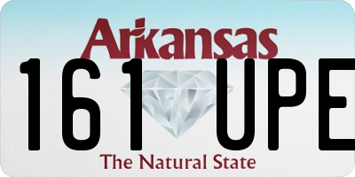 AR license plate 161UPE