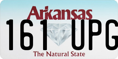 AR license plate 161UPG