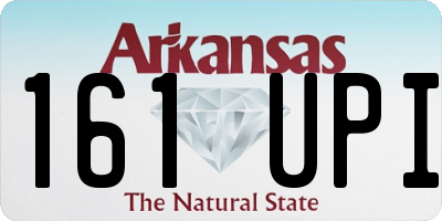 AR license plate 161UPI