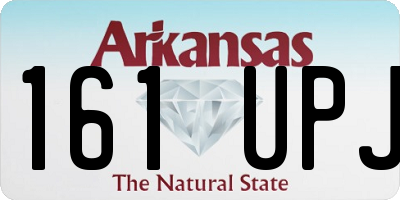 AR license plate 161UPJ