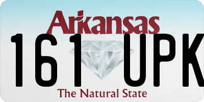 AR license plate 161UPK