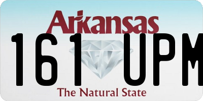 AR license plate 161UPM