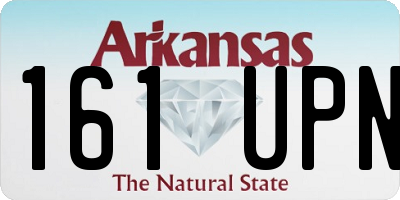 AR license plate 161UPN