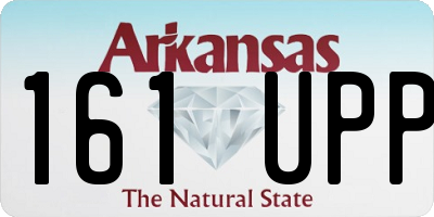 AR license plate 161UPP