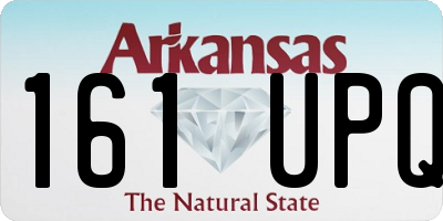 AR license plate 161UPQ
