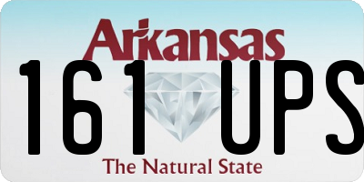 AR license plate 161UPS
