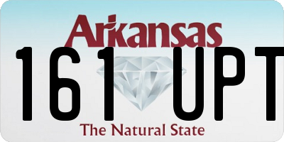 AR license plate 161UPT