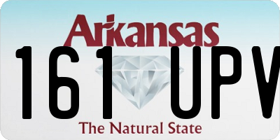 AR license plate 161UPV