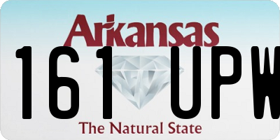 AR license plate 161UPW