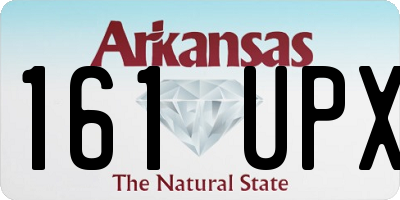 AR license plate 161UPX
