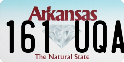 AR license plate 161UQA
