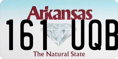 AR license plate 161UQB