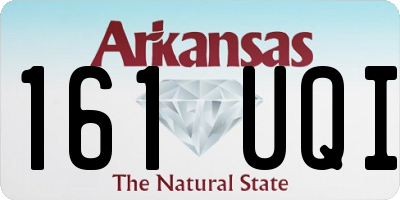 AR license plate 161UQI