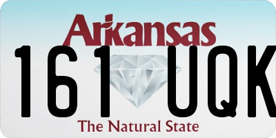 AR license plate 161UQK