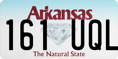 AR license plate 161UQL