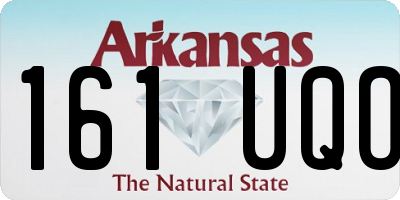 AR license plate 161UQO