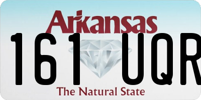 AR license plate 161UQR