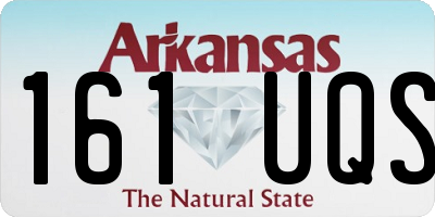 AR license plate 161UQS