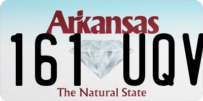 AR license plate 161UQV
