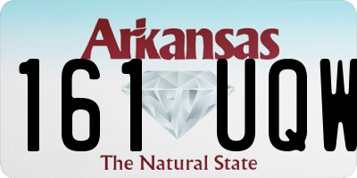 AR license plate 161UQW