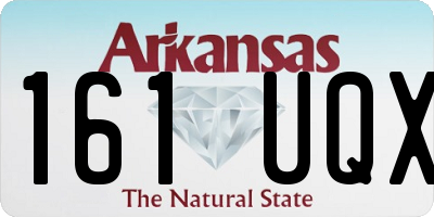 AR license plate 161UQX